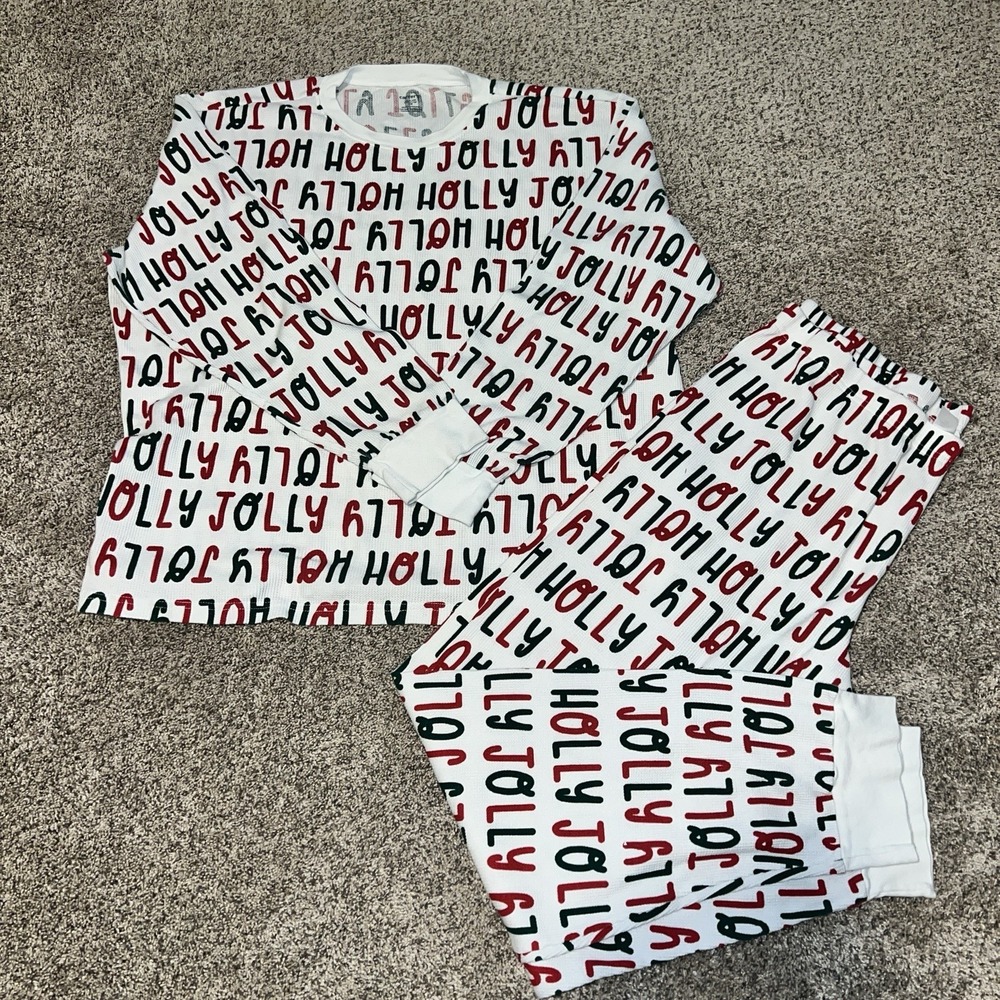 Carter's Thermal Jolly Pajamas‎ Set Adult Unisex Cotton Christmas XXL